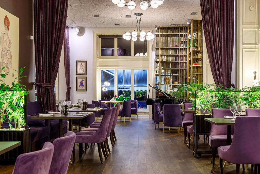 Restaurant du Modern Art Hotel à Lviv